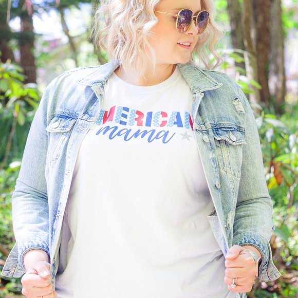 One Blessed Nana Tops - NWT *BOUTIQUE*   *AMERICAN MAMA*    PATRIOTIC  TEE    GREAT GIFT IDEA!